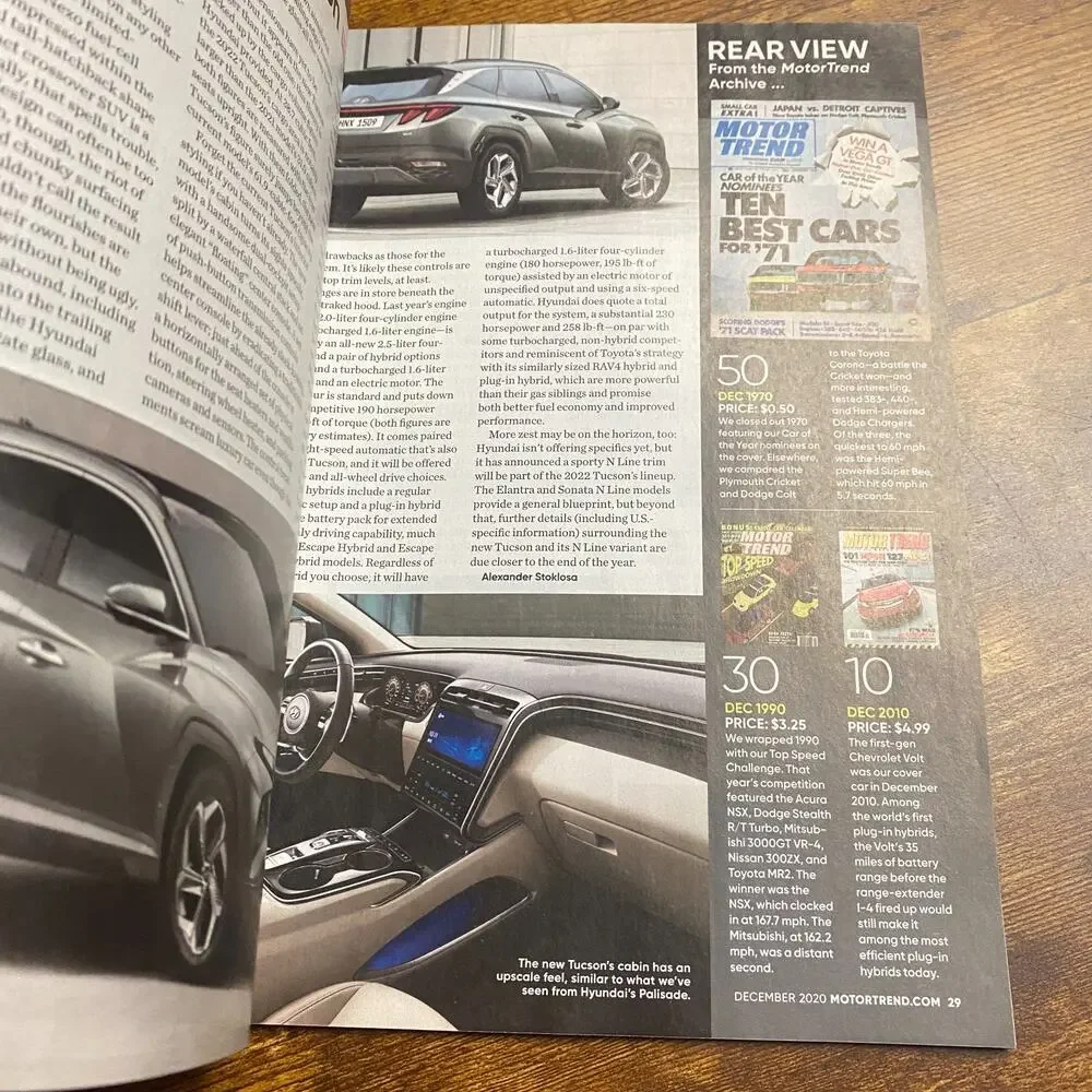 Motor Trend December 2020 SUV of the Year